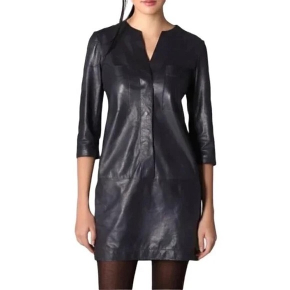 Vince Dresses & Skirts - Vince Leather‎ Dress